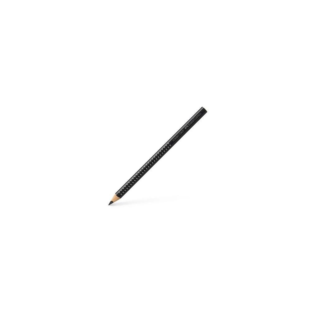 Crayon Couleur FABER-CASTELL Jumbo Grip triangulaire - 5.3mm - NOIR