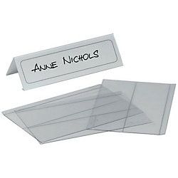 Porte Nom Chevalet de table 6 x 25cm - Boite de 25
