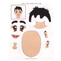 Gommettes LE VISAGE (paquet de 144 unités)