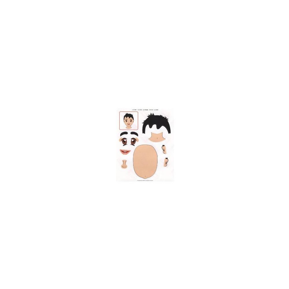 Gommettes LE VISAGE (paquet de 144 unités)