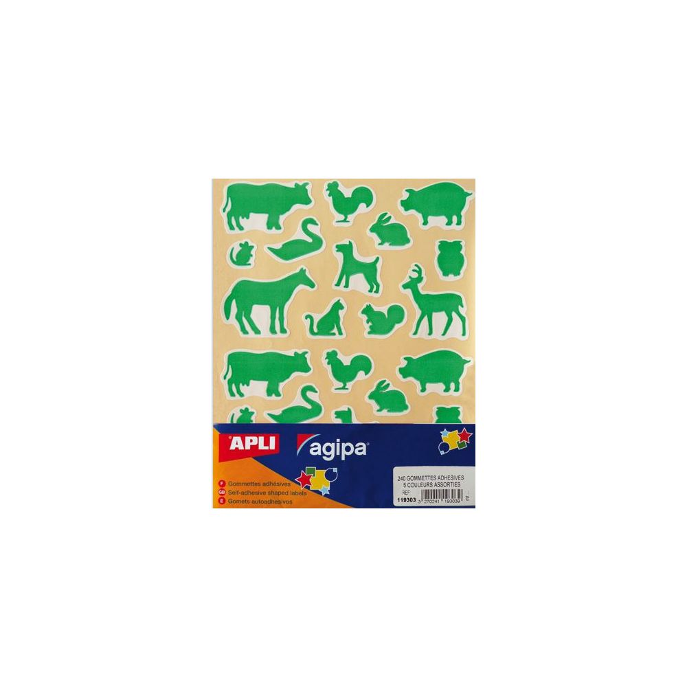 Gommettes ANIMAUX DE LA FERME - 15f - (240 unités) 119303