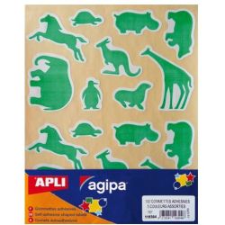Gommettes ANIMAUX SAUVAGES - 15f - (180 unités) 119304