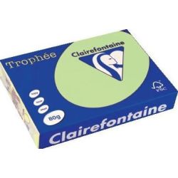 Rame A3 -  80g - Vert Pâle - CLAIREFONTAINE (500 f.) - Ref: 1262