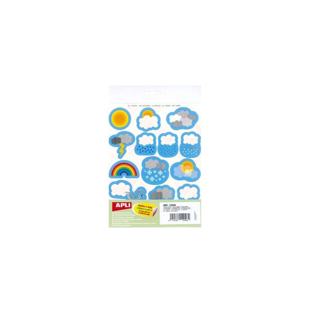 Gommettes LA METEO - 3f - (51 unités) 12946