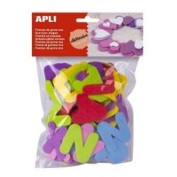 Lettre en mousse AGIPA  Couleurs assorties (Sachet de 104 unités)
