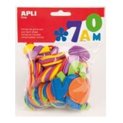 Chiffres en mousse AGIPA  Adhésives Coul. ass. (Sachet de 120 unités)