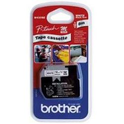 Ruban BROTHER MK - 12mm Noir/Blanc pour titreuse - MK231BZ (8 m)