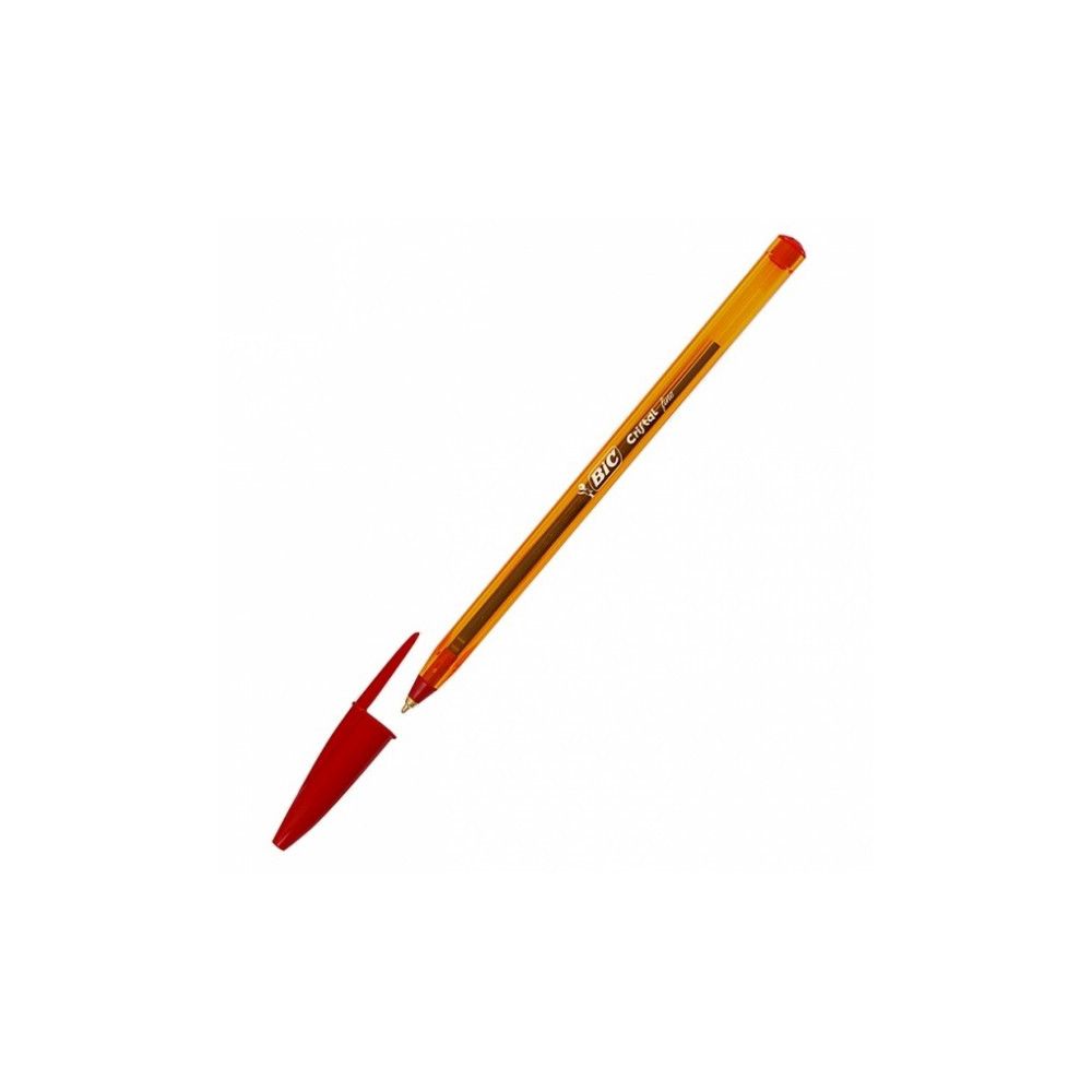 Stylo Bille BIC CRISTAL FINE - Pointe 0.8mm - Trait : 0.35mm -ROUGE
