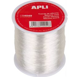 Fil silicone élastique APLI - 0.7 mm x 100 m - TRANSPARENT