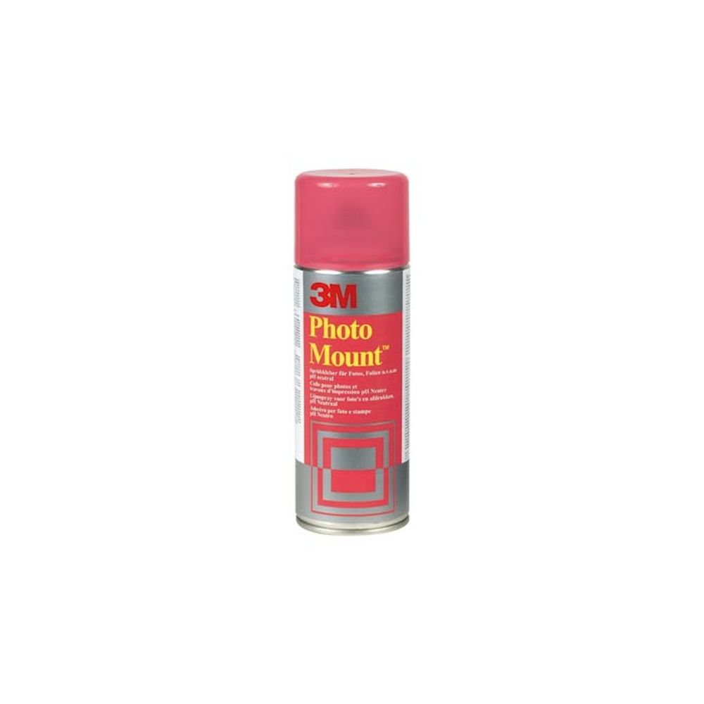 Colle en aerosol permanente 3M Photo Mount - 10m2 - 400 ml - ref:7024