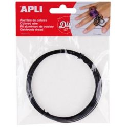 Fil métallique APLI - 1.5 mm x 5 m - NOIR