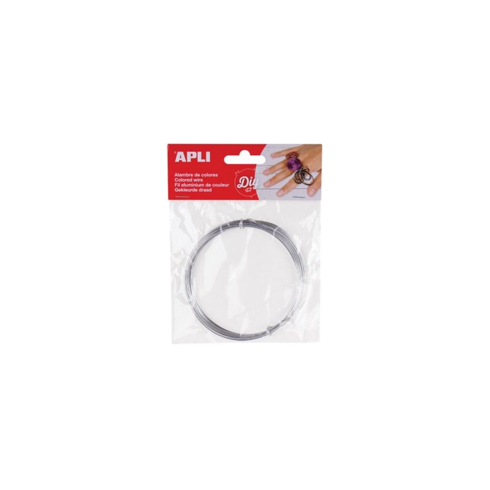 Fil métallique APLI - 1.5 mm x 5 m - ARGENT