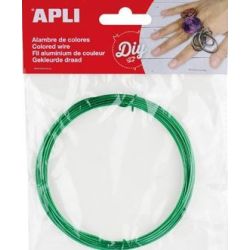 Fil métallique APLI - 1.5 mm x 5 m - VERT