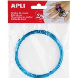 Fil métallique APLI - 1.5 mm x 5 m - BLEU