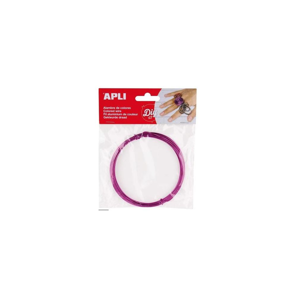Fil métallique APLI - 1.5 mm x 5 m - ROSE