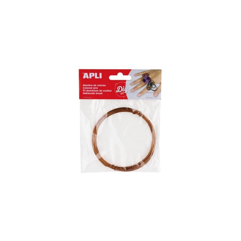 Fil métallique APLI - 1.5 mm x 5 m - CUIVRE