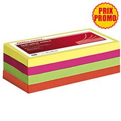 Bloc reposit. 76 x 127mm - 4 Couleurs NEON - 100 f (par 12)