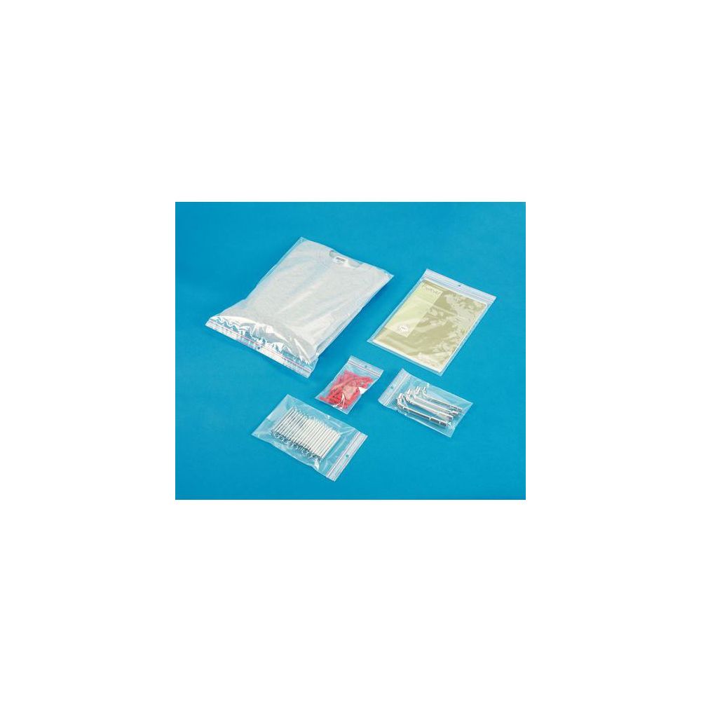 Sachet d'emballage transparent ZIP 5/100ème - 15 x 18 cm (Par 1000)