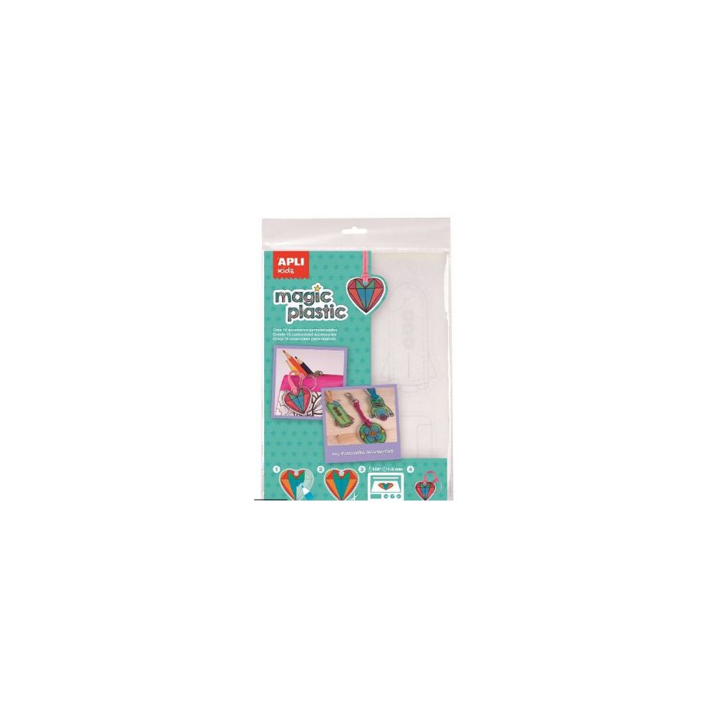 Feuilles APLI Magic Plastic + modèle (4 de chaque)