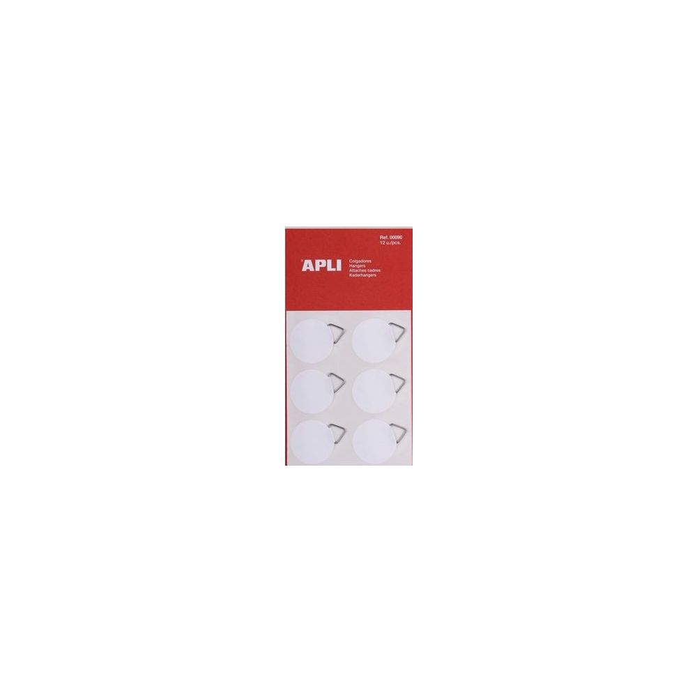 Attache cadre papier auto-adhésif APLI - Sachet de 12