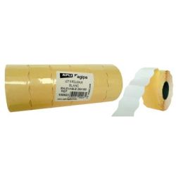 Rouleau 1000 etiq. enlev. ondul. 2 lignes (26x16mm) pour étiq. manu**