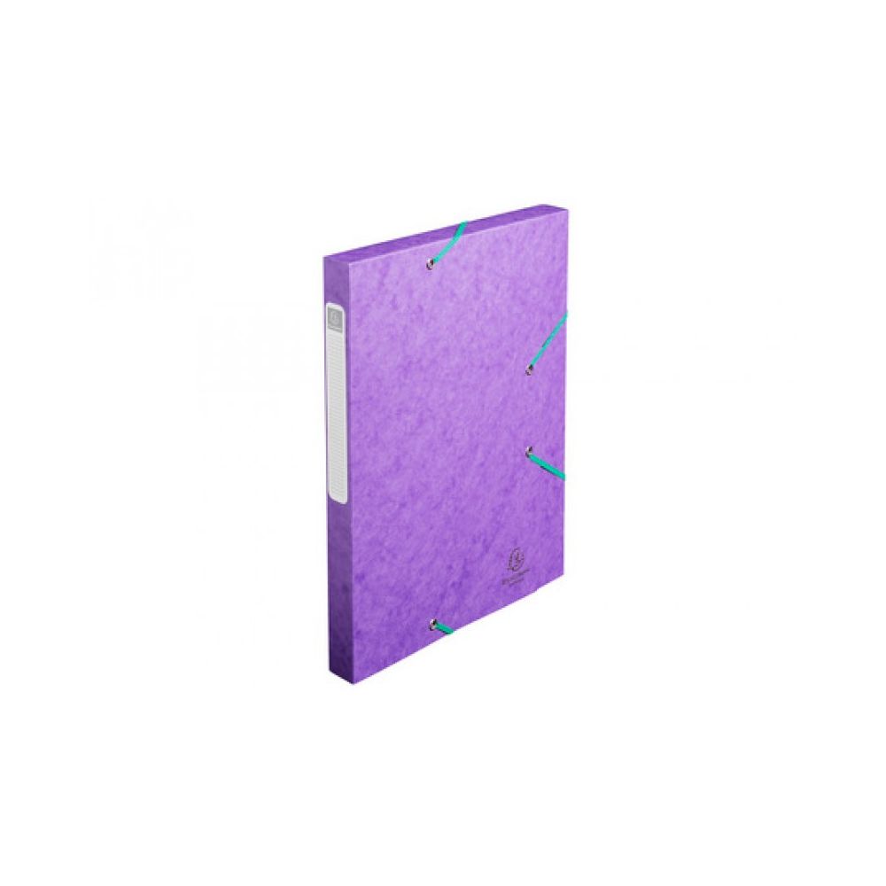 Boite classement Carton - Elast. 24x32cm Dos 60mm EXACOMPTA -VIOLINE