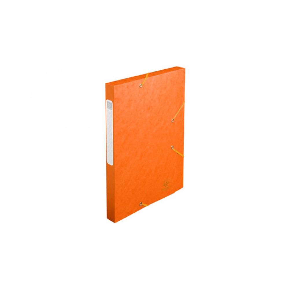 Boite classement Carton - Elast. 24x32cm Dos 60mm EXACOMPTA - ORANGE