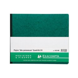 Registre à tête paresseuse EXACOMPTA - 27 x 32cm - 5 x 5 - 200 page**