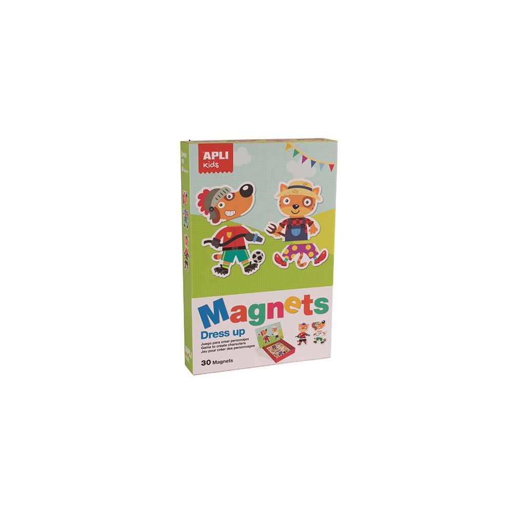 Magnets Dress Up - Création personnages APLI (30 magnets) - 16495