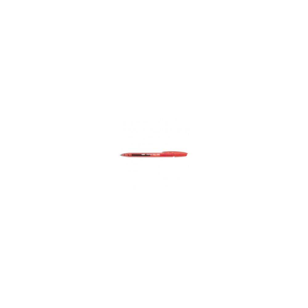 Stylo Gel BIC CRISTAL CLIC - Pointe 1mm - ROUGE