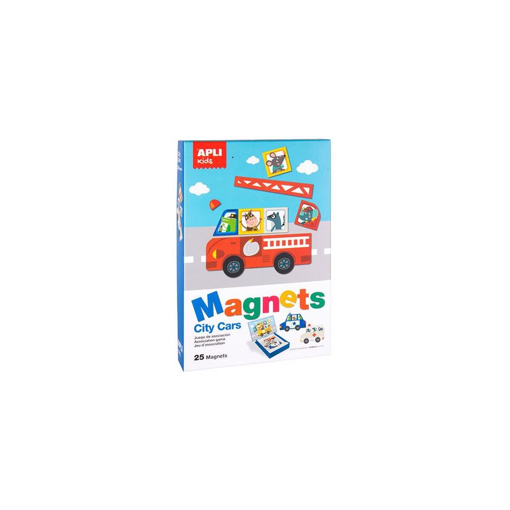 Magnets City Cars - Jeu d association APLI (25 magnets) - 16863