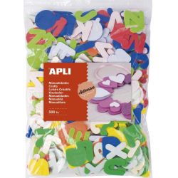 Lettre en mousse AGIPA  Adhésives Coul. ass. (Sachet de 500 unités)