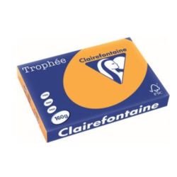 Rame A3 - 160g - Orange CLAIREFONTAINE (250 f.) - Ref: 1766