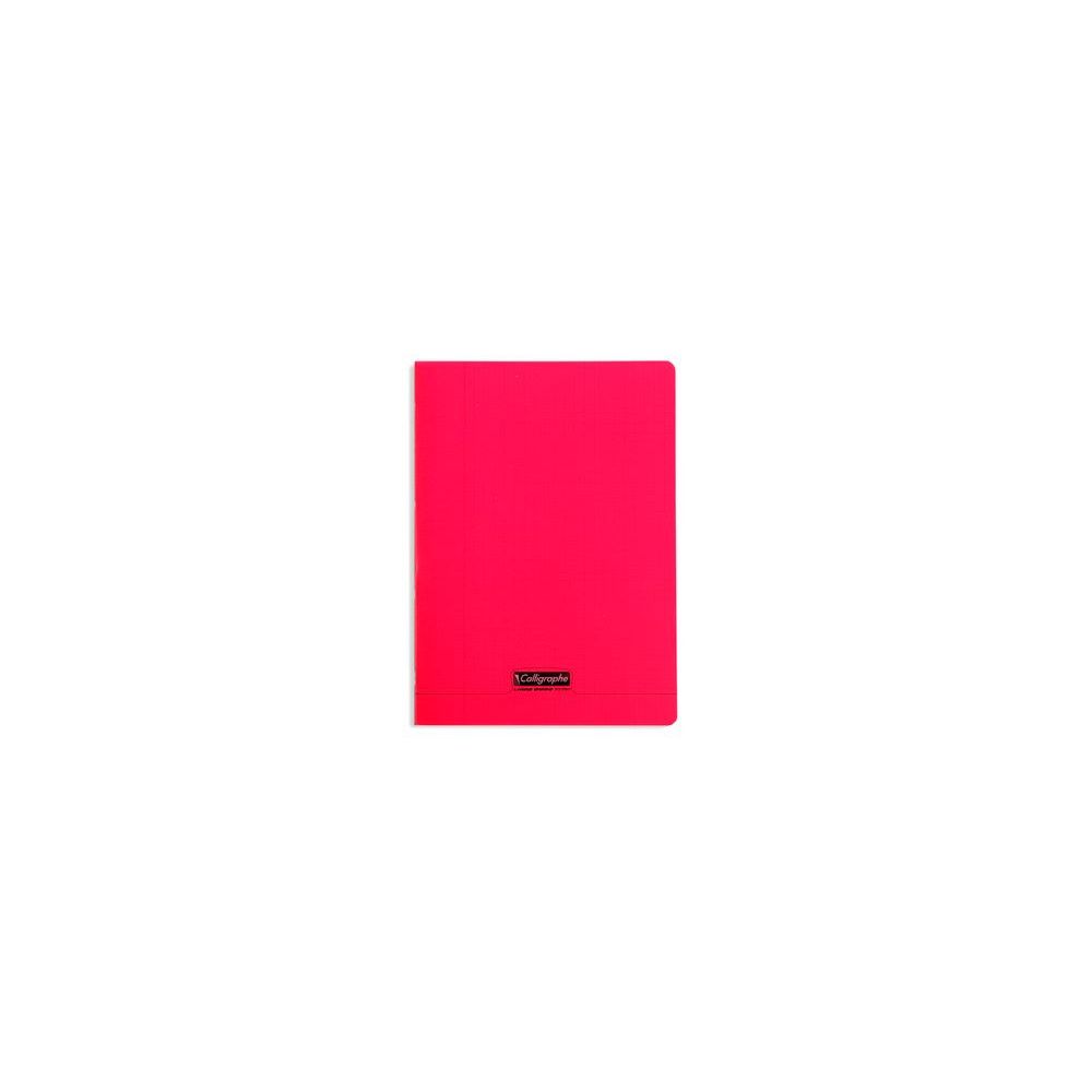 Cahier 17x22cm Séyès 32 p Piqûre 90g Polypro ROUGE CLAIREFONTAINE