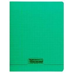 Cahier 17x22cm Séyès 32 p Piqûre 90g Polypro VERT CLAIREFONTAINE
