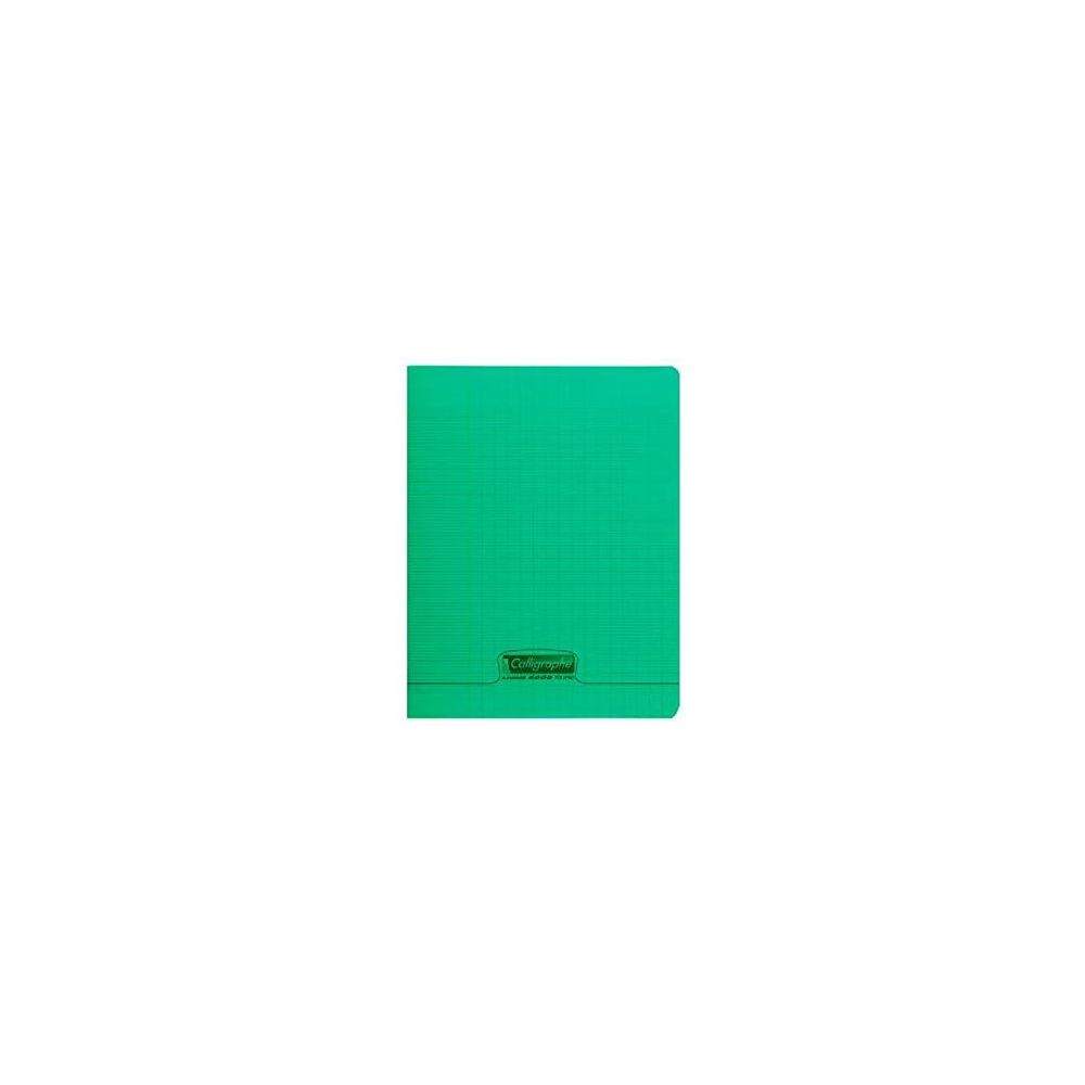 Cahier 17x22cm Séyès 32 p Piqûre 90g Polypro VERT CLAIREFONTAINE