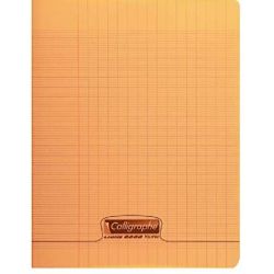 Cahier 17x22cm Séyès 32 p Piqûre 90g Polypro ORANGE CLAIREFONTAINE