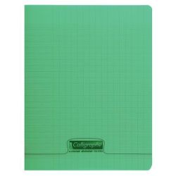 Cahier 17x22cm Séyès 3mm Maternelle 32 p 90g Polypro VERT CLAIREF.
