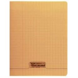 Cahier A4 Séyès 48 p Piqûre 90g Polypro ORANGE CLAIREFONTAINE