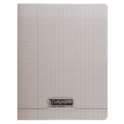 Cahier 17x22cm Séyès 48 p Piqûre 90g Polypro GRIS CLAIREFONTAINE