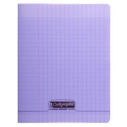 Cahier 17x22cm Séyès 48 p Piqûre 90g Polypro VIOLET  CLAIREFONTAINE