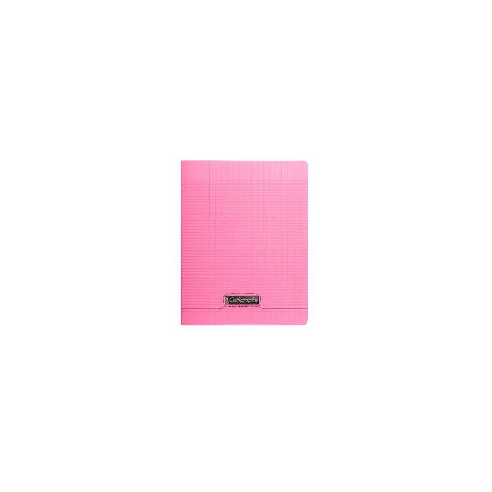 Cahier 17x22cm Séyès 60 p Piqûre 90g Polypro ROSE CLAIREFONTAINE