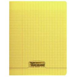 Cahier 17x22cm Séyès 60 p Piqûre 90g Polypro JAUNE CLAIREFONTAINE