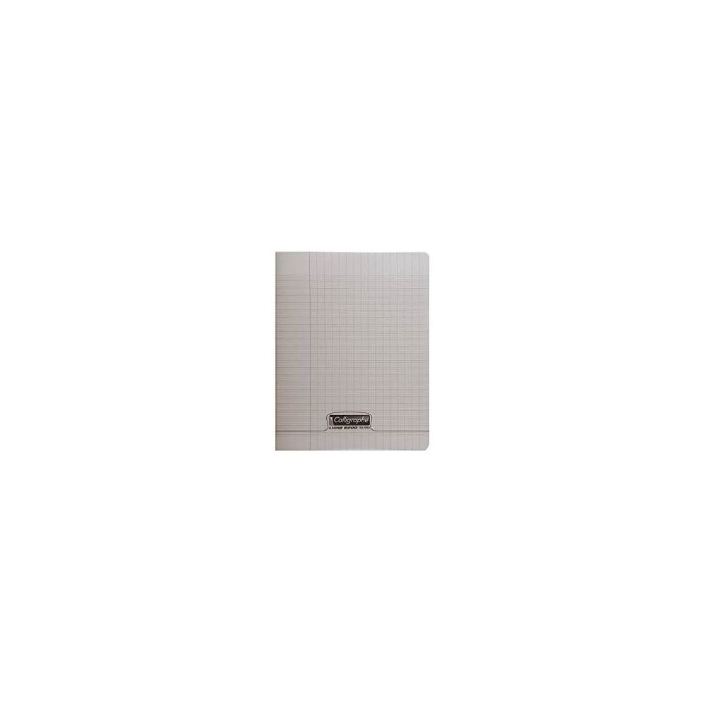 Cahier 17x22cm Séyès 60 p Piqûre 90g Polypro GRIS CLAIREFONTAINE