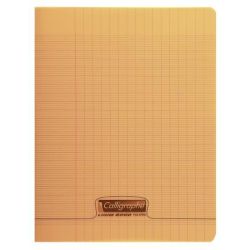 Cahier 17x22cm Séyès 60 p Piqûre 90g Polypro ORANGE CLAIREFONTAINE