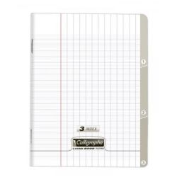 Cahier 3 Onglets 17x22cm Séyès 96 p Polypro CLAIREF.