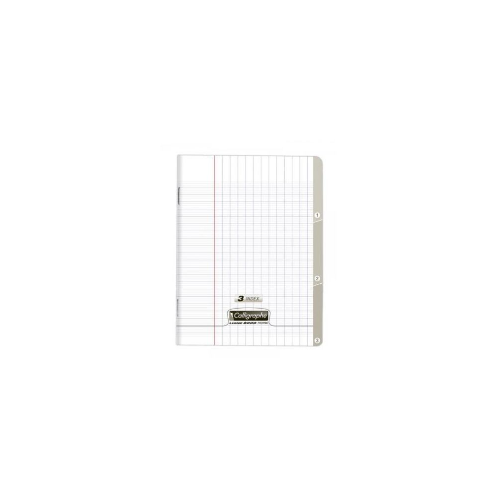 Cahier 3 Onglets 17x22cm Séyès 96 p Polypro CLAIREF.