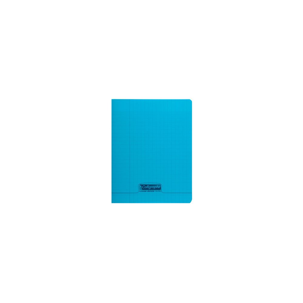 Cahier 17x22cm Séyès 140 p Piqûre 90g - Polypro BLEU 18242