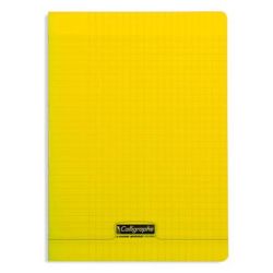 Cahier 17x22cm Séyès 140 p Piqûre 90g Polypro JAUNE 1824