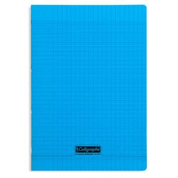 Cahier A4 Séyès 140 p Piqûre 90g Polypro BLEU CLAIREFONTAINE